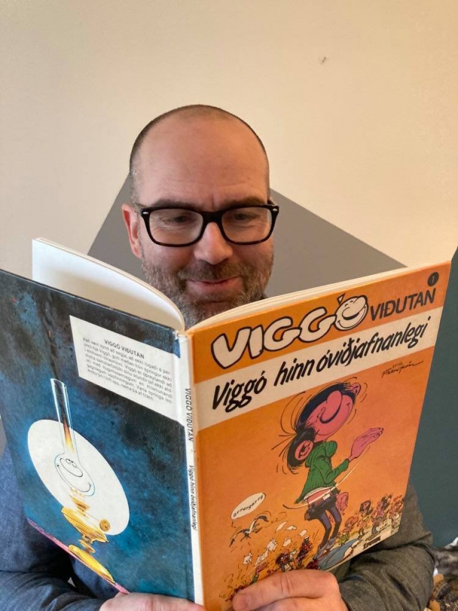 Helgi Snær er hrifinn af Viggó viðutan Helgi Snær er hrifinn af Viggó viðutan